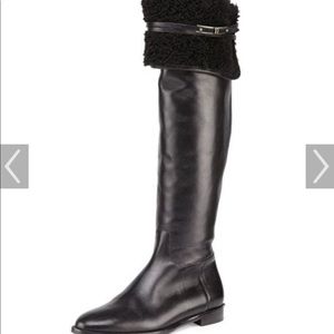 Burberry Over-The-Knee Leather Boots